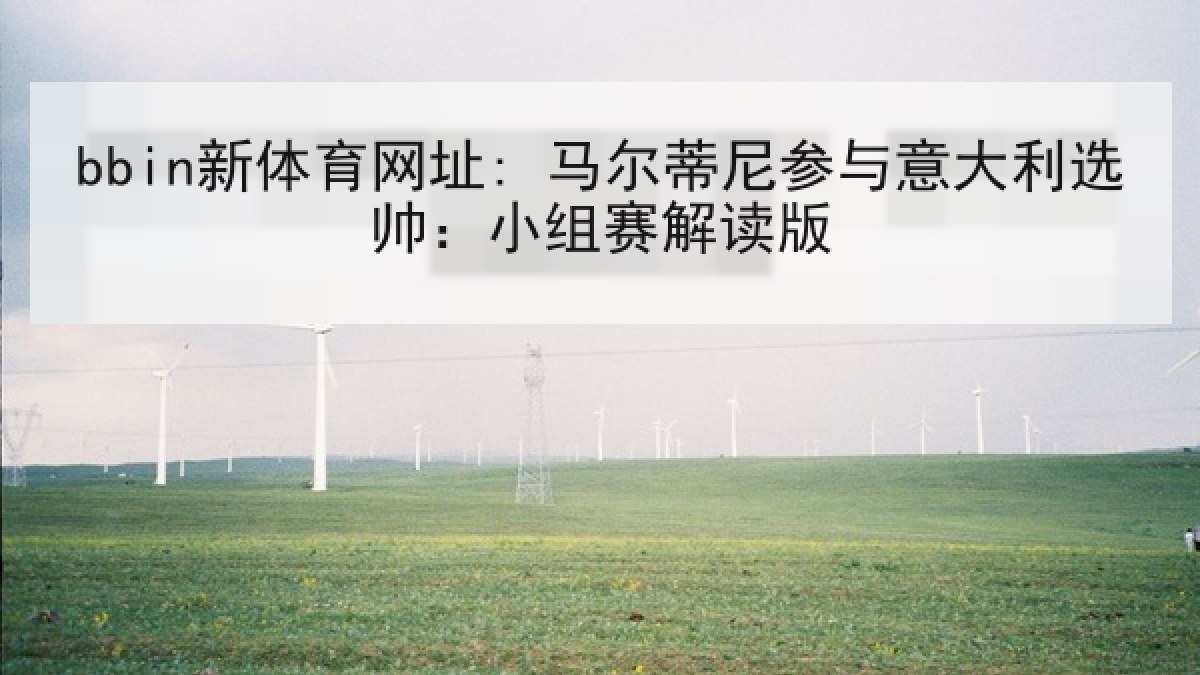 bbin新体育网址: 马尔蒂尼参与意大利选帅：小组赛解读版